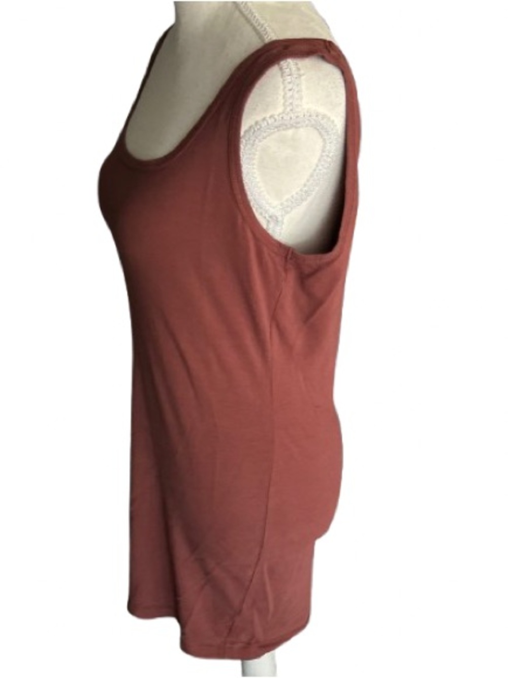 SOFTEST!!! Pima Cotton Tunic Tank Top PERUVIAN CONNECTION Long Designer Med - Picture 4 of 10